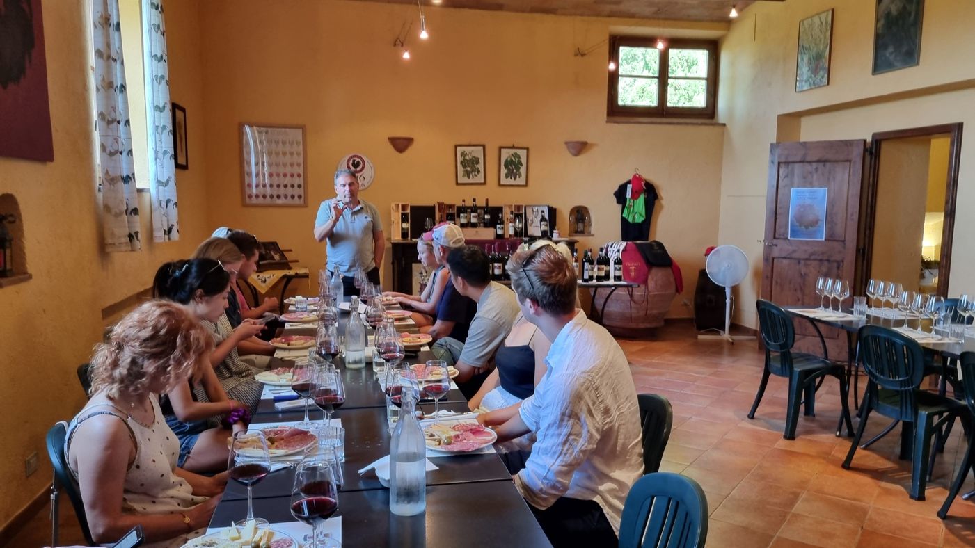 A photo of Wine Tasting with snack