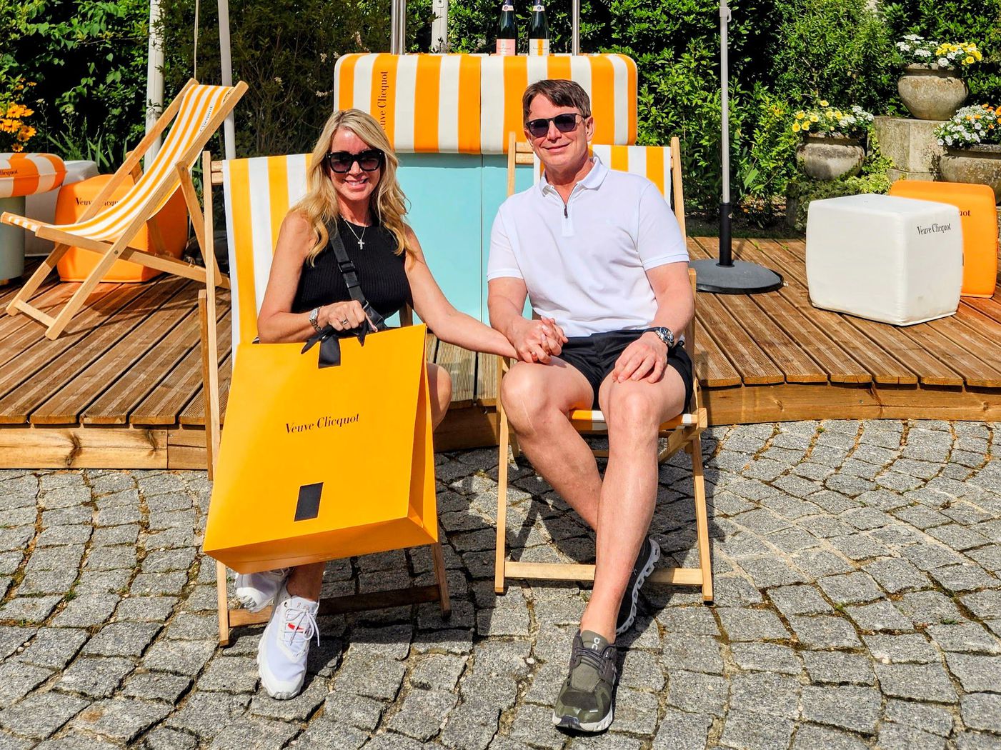 Tourists visit Veuve Clicquot