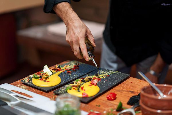 A photo of Private Greek Cooking Class with Wine Tasting Tour in Santorini