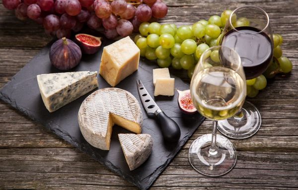 A photo of Wine and Cheese Pairing