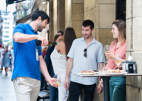 A photo of Pintxo tour and Spanish wines in San Sebastian