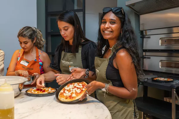 A photo of Premium Pizza, Supplì & Gelato Cooking Class with Italian Wine & Private Chef